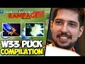 w33 Puck Epic Compilation - Rampage with Scepter Build - Dota 2
