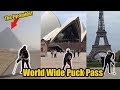 Passing a hockey puck across the WORLD!