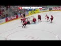 Hischier dives to save the puck